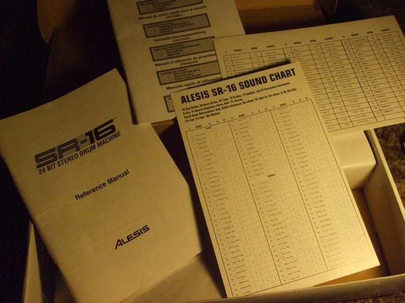 Alesis Sr 16 Sound Chart