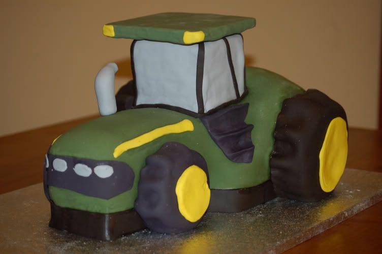 Although not quite 1 yet, we had my son's birthday party today, a John Deere 