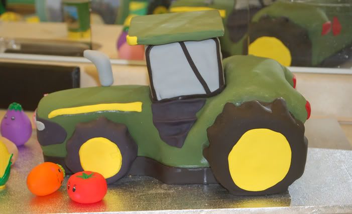 Although not quite 1 yet, we had my son's birthday party today, a John Deere 
