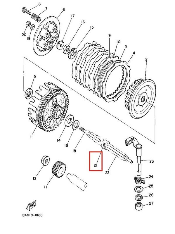 Clutch rod actuator bearing
