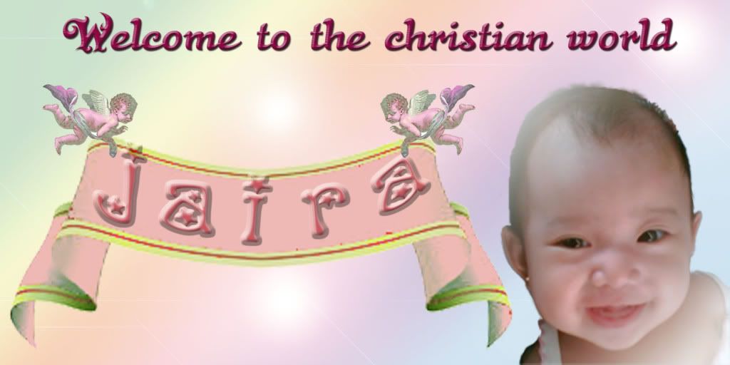 Baptismal Tarpaulin Design