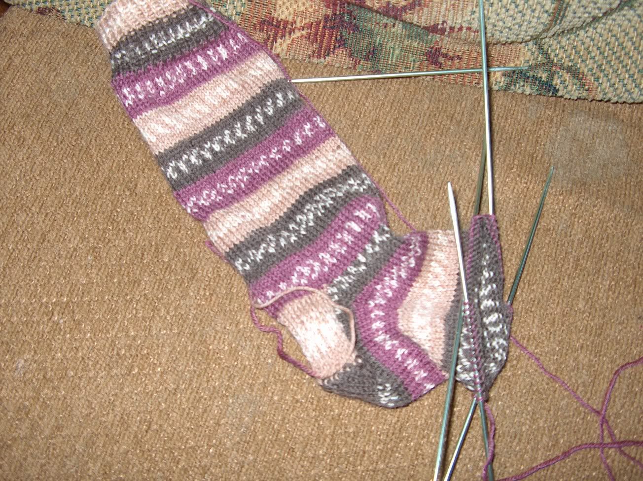 Sock in progress