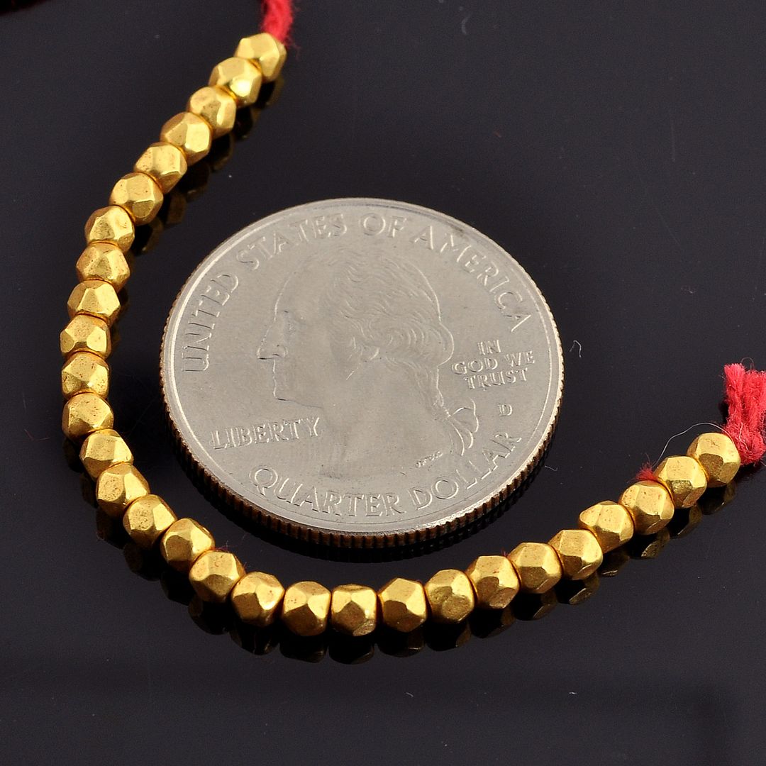 2.8mm 18k Solid Yellow Gold Nuggets Findings Beads (2) eBay