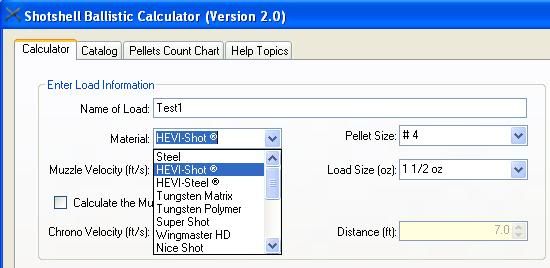 Shotgun Distance Chart