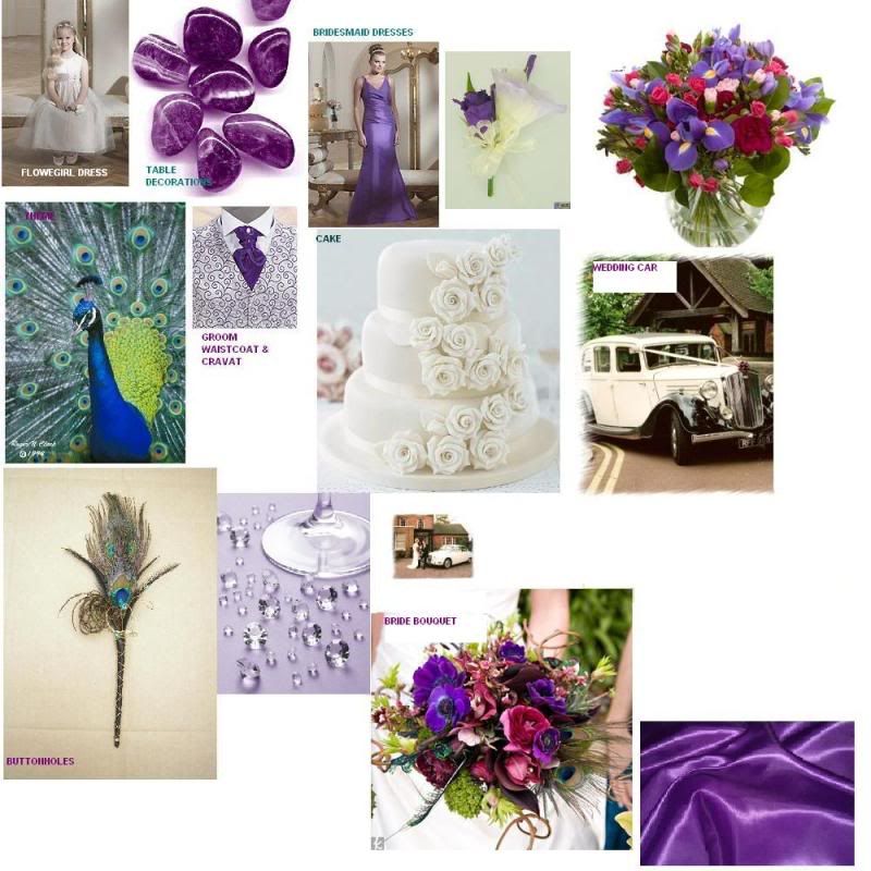 Purple+and+teal+wedding+theme