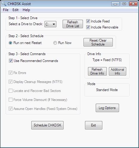 Location Of Chkdsk Log File Vista