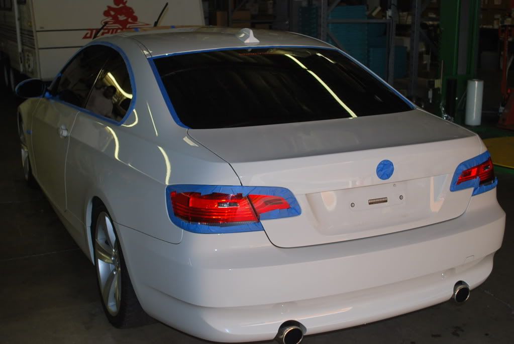 coupe swirl removal bmw 2007 detailed taped 3m painters tape using