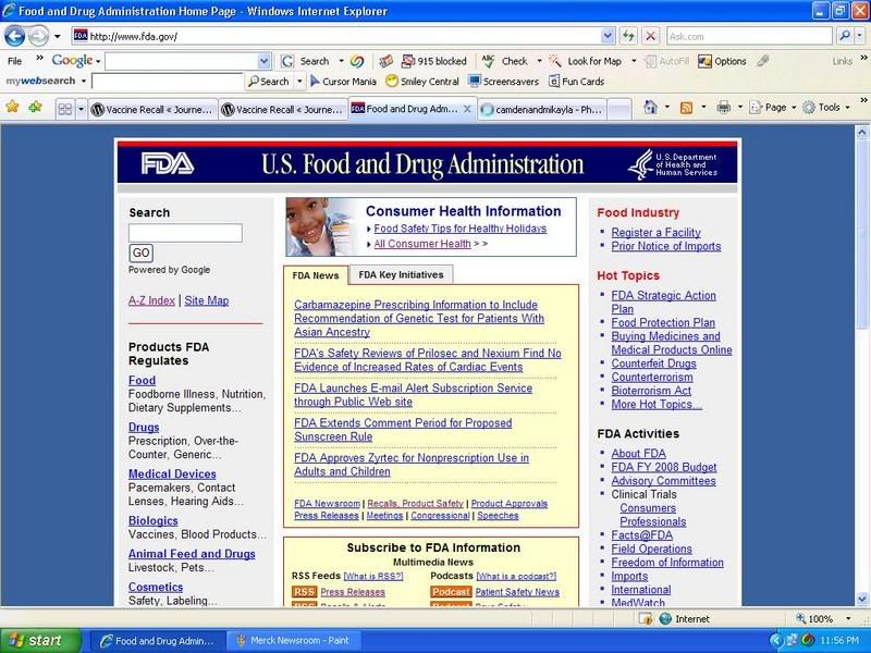 FDA Homepage Top