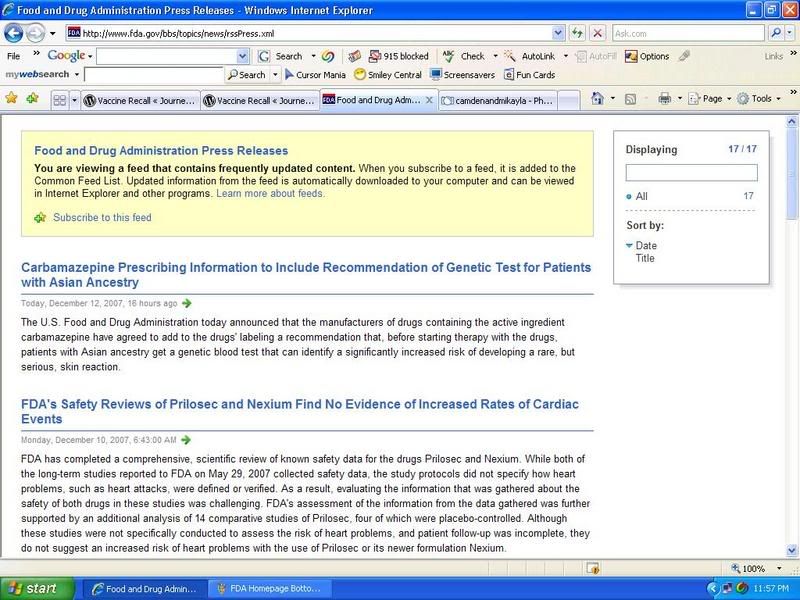 FDA Press Releases