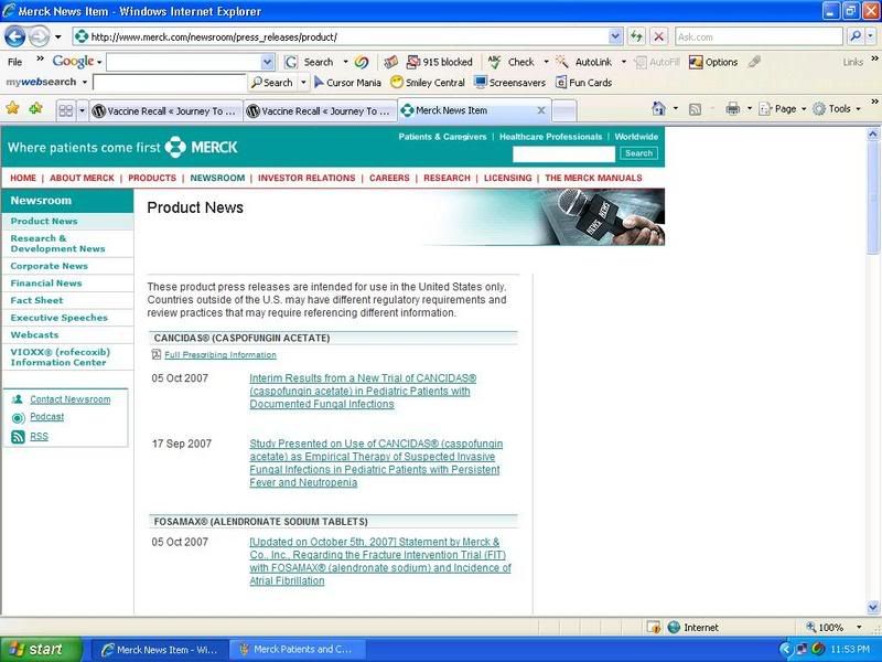 Merck Product News