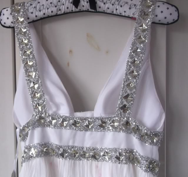 Stunning Jenny Packham style Grecian embellished wedding dress 