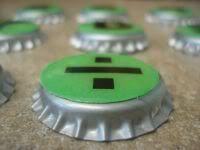 Bottlecap Math - Refrigerator Magnet set of 15