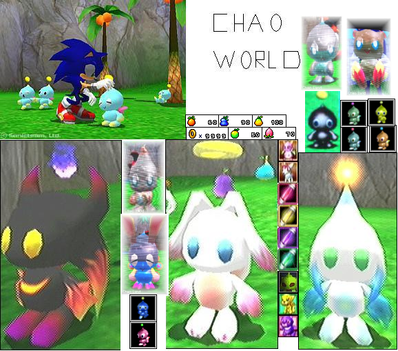 ... spent many hours in the chao gardens training my chao in power