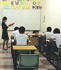 A class at the Boys' Home