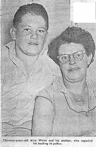 Alan with his mother