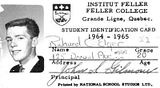 1964 Feller College student card