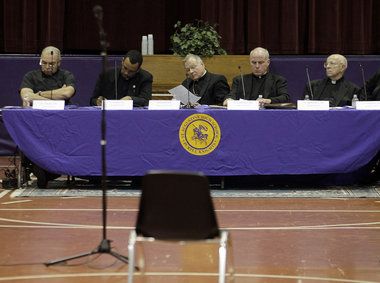 Clergy in meeting at St Augs