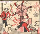 Cartoon of slippering machine - CLICK FOR FULL SIZE - image opens in a new window