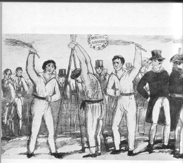 Drawing of flogging - Click to enlarge