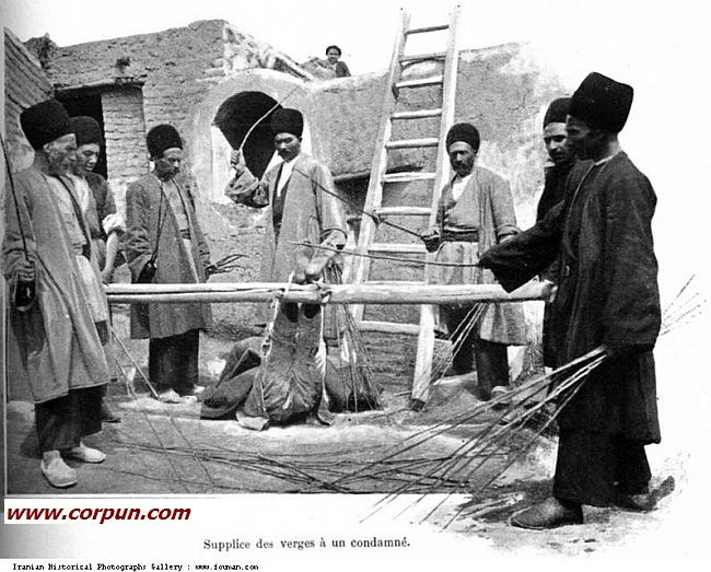 Bastinado in Persia - Click to enlarge