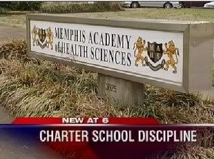 Charter school signboard