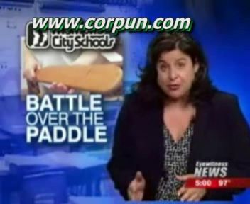 Reporter describing 'Battle over the Paddle'