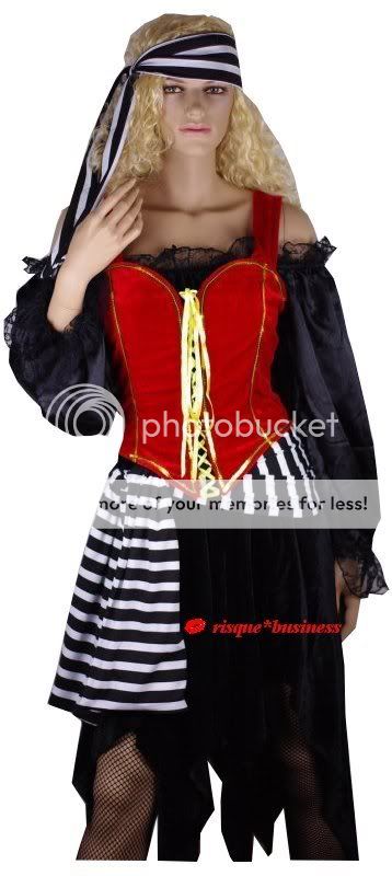 Medieval Lusty Pirate Maid Wench Fancy Corset Dress Costume   XL / 14 