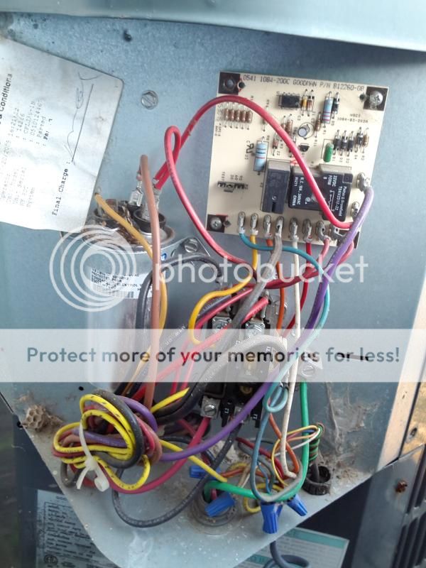 AC Help!!! Outside unit fan runs backwards after power ... wiring diagram for goodman ac unit outside 