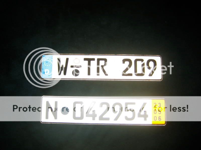 FS: german license plates | VW Vortex - Volkswagen Forum