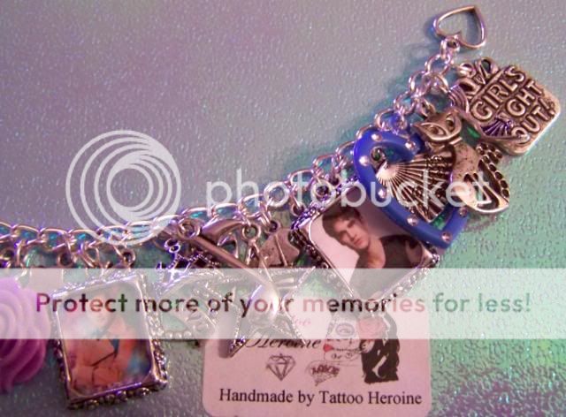 Chris Colfer & Darren Criss Themed Charm Bracelet Handmade By Tattoo 