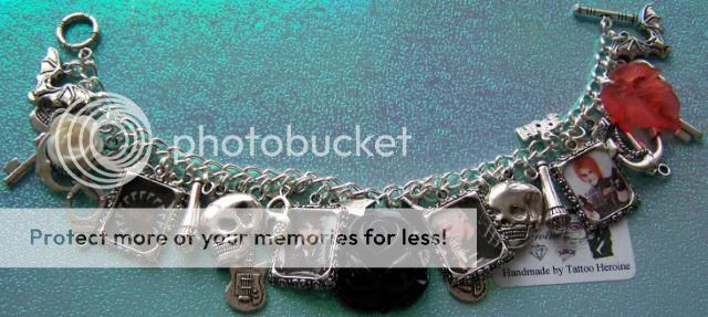 Gerard Way Themed Charm Bracelet Handmade By Tattoo.Heroine